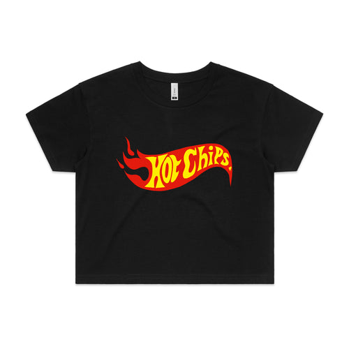 Hot Chips Tee by Lonely Kids Club. All clothing from our T-shirts to our shorts and hoodies are ethically made, and printed packed and shipped from Sydney.