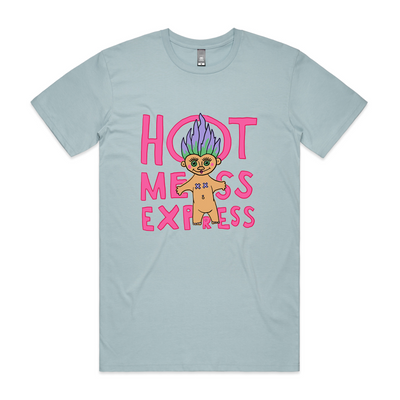 Hot Mess Express Tee by Lonely Kids Club. All clothing from our T-shirts to our shorts and hoodies are ethically made, and printed packed and shipped from Sydney.
