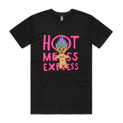 Hot Mess Express Tee by Lonely Kids Club. All clothing from our T-shirts to our shorts and hoodies are ethically made, and printed packed and shipped from Sydney.