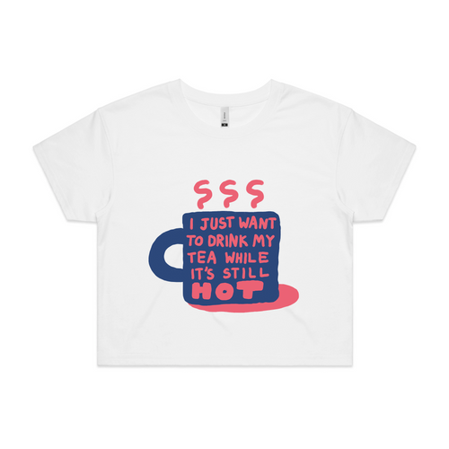 Hot Tea Tee by Lonely Kids Club. All clothing from our T-shirts to our shorts and hoodies are ethically made, and printed packed and shipped from Sydney.