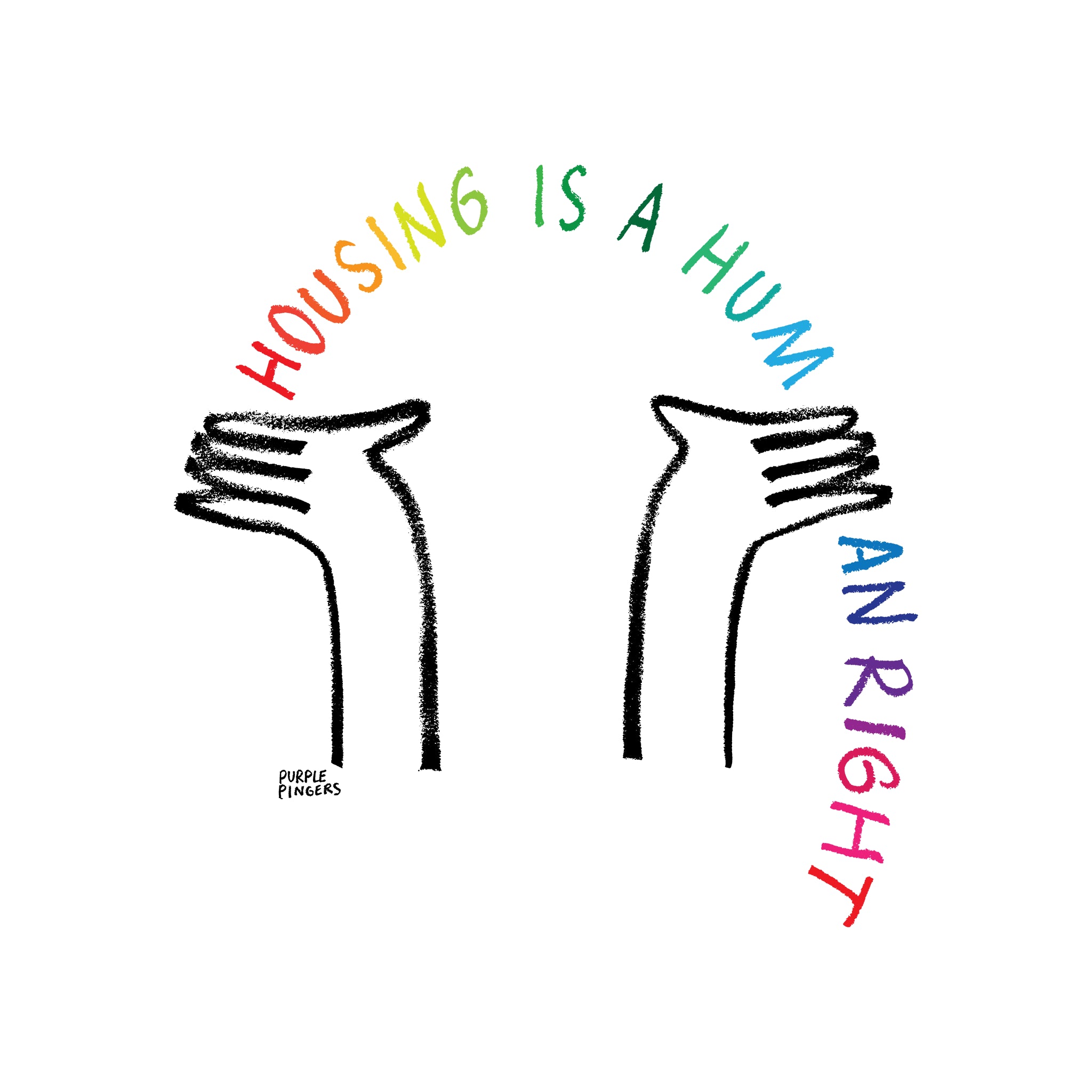 Housing Rainbow Oversized Tee