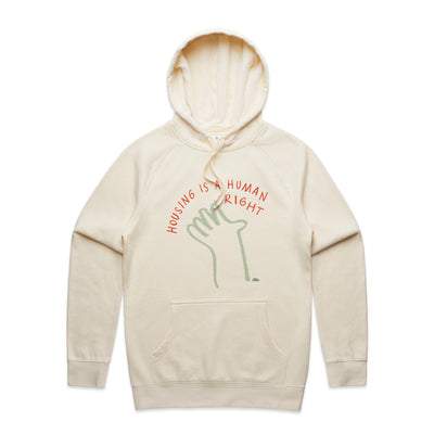 Housing Hand Hoodie by Lonely Kids Club. All clothing from our T-shirts to our shorts and hoodies are ethically made, and printed packed and shipped from Sydney.
