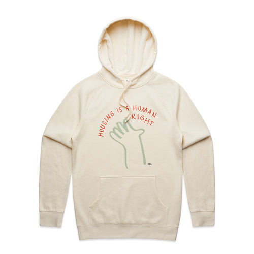 Housing Hand Hoodie by Lonely Kids Club. All clothing from our T-shirts to our shorts and hoodies are ethically made, and printed packed and shipped from Sydney.