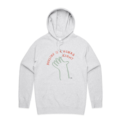 Housing Hand Hoodie by Lonely Kids Club. All clothing from our T-shirts to our shorts and hoodies are ethically made, and printed packed and shipped from Sydney.