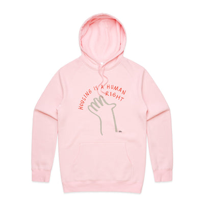 Housing Hand Hoodie by Lonely Kids Club. All clothing from our T-shirts to our shorts and hoodies are ethically made, and printed packed and shipped from Sydney.