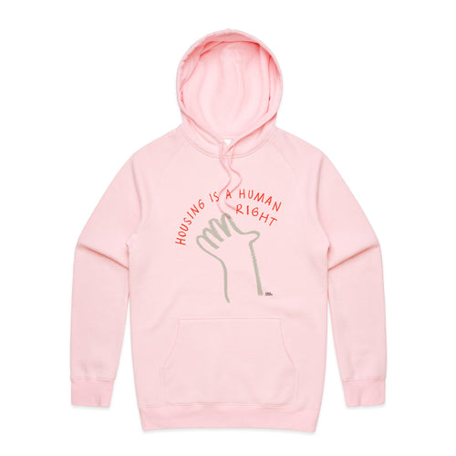 Housing Hand Hoodie by Lonely Kids Club. All clothing from our T-shirts to our shorts and hoodies are ethically made, and printed packed and shipped from Sydney.