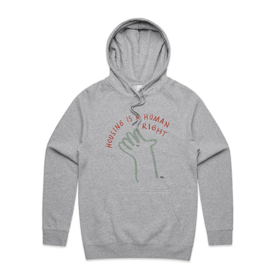 Housing Hand Hoodie by Lonely Kids Club. All clothing from our T-shirts to our shorts and hoodies are ethically made, and printed packed and shipped from Sydney.