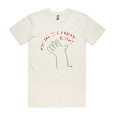 Housing Hand Tee by Lonely Kids Club. All clothing from our T-shirts to our shorts and hoodies are ethically made, and printed packed and shipped from Sydney.