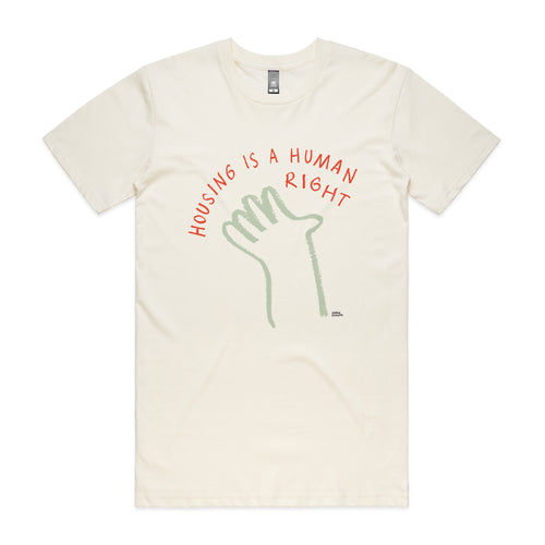 Housing Hand Tee by Lonely Kids Club. All clothing from our T-shirts to our shorts and hoodies are ethically made, and printed packed and shipped from Sydney.