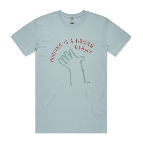 Housing Hand Tee by Lonely Kids Club. All clothing from our T-shirts to our shorts and hoodies are ethically made, and printed packed and shipped from Sydney.