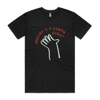 Housing Hand Tee by Lonely Kids Club. All clothing from our T-shirts to our shorts and hoodies are ethically made, and printed packed and shipped from Sydney.