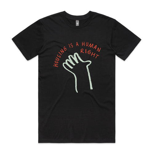 Housing Hand Tee by Lonely Kids Club. All clothing from our T-shirts to our shorts and hoodies are ethically made, and printed packed and shipped from Sydney.