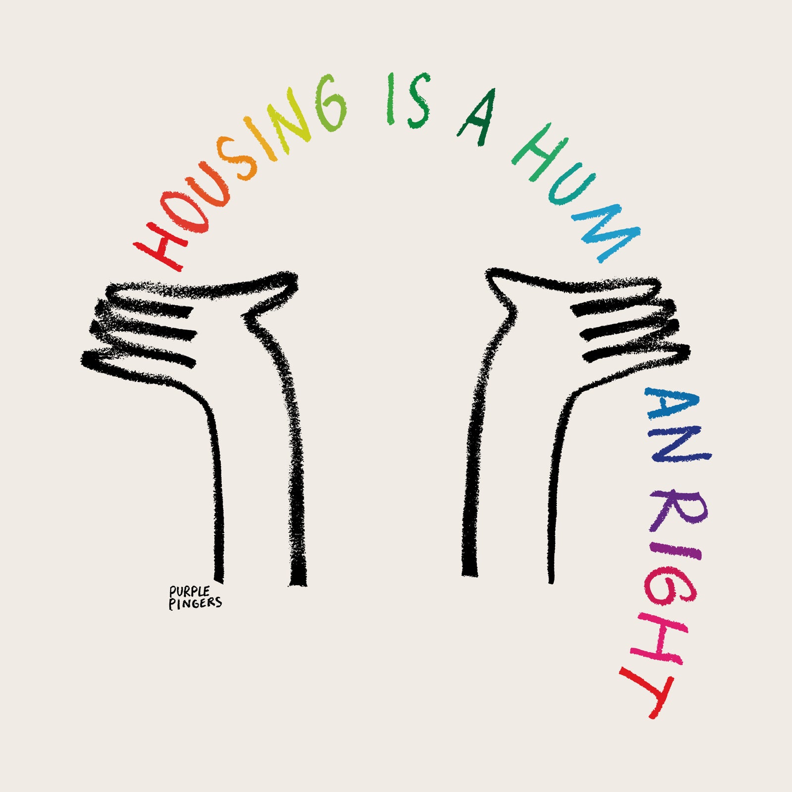 Housing Rainbow Tote