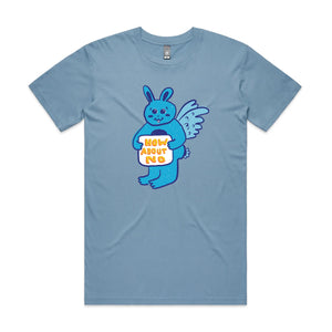 How About No Tee by Lonely Kids Club. All clothing from our T-shirts to our shorts and hoodies are ethically made, and printed packed and shipped from Sydney.