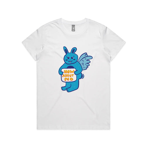 How About No Tee by Lonely Kids Club. All clothing from our T-shirts to our shorts and hoodies are ethically made, and printed packed and shipped from Sydney.
