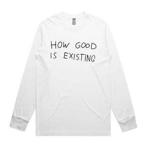 How Good Is Existing Tee by Lonely Kids Club. All clothing from our T-shirts to our shorts and hoodies are ethically made, and printed packed and shipped from Sydney.