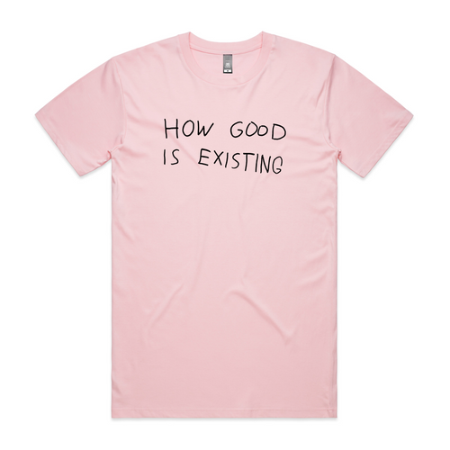How Good Is Existing Tee by Lonely Kids Club. All clothing from our T-shirts to our shorts and hoodies are ethically made, and printed packed and shipped from Sydney.