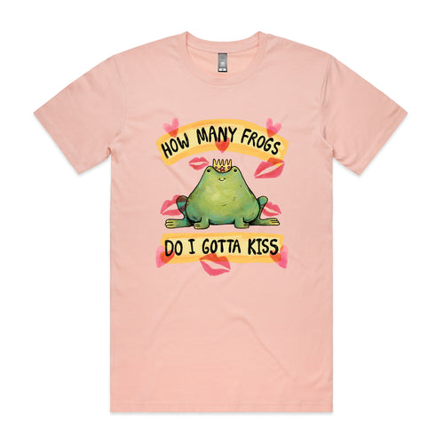 How Many Frogs Tee by Lonely Kids Club. All clothing from our T-shirts to our shorts and hoodies are ethically made, and printed packed and shipped from Sydney.