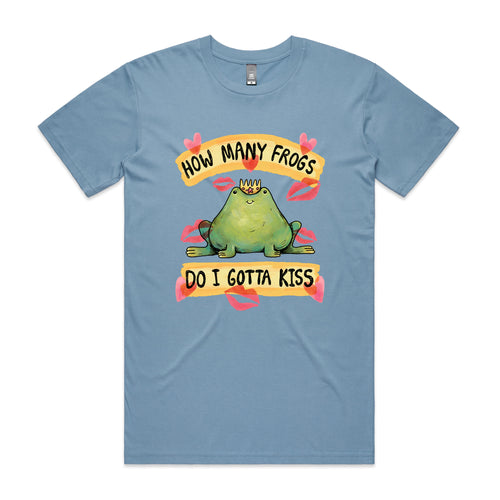 How Many Frogs Tee by Lonely Kids Club. All clothing from our T-shirts to our shorts and hoodies are ethically made, and printed packed and shipped from Sydney.