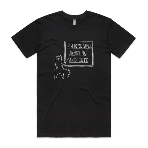 How To Be Annoying Tee by Lonely Kids Club. All clothing from our T-shirts to our shorts and hoodies are ethically made, and printed packed and shipped from Sydney.