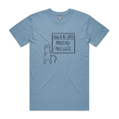 How To Be Annoying Tee by Lonely Kids Club. All clothing from our T-shirts to our shorts and hoodies are ethically made, and printed packed and shipped from Sydney.