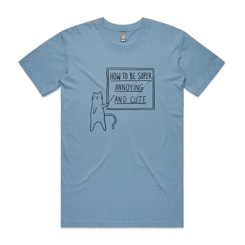 How To Be Annoying Tee by Lonely Kids Club. All clothing from our T-shirts to our shorts and hoodies are ethically made, and printed packed and shipped from Sydney.