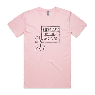 How To Be Annoying Tee by Lonely Kids Club. All clothing from our T-shirts to our shorts and hoodies are ethically made, and printed packed and shipped from Sydney.