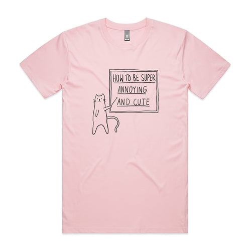 How To Be Annoying Tee by Lonely Kids Club. All clothing from our T-shirts to our shorts and hoodies are ethically made, and printed packed and shipped from Sydney.