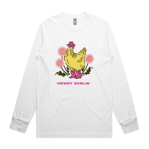 Howdy Darlin' Tee by Lonely Kids Club. All clothing from our T-shirts to our shorts and hoodies are ethically made, and printed packed and shipped from Sydney.