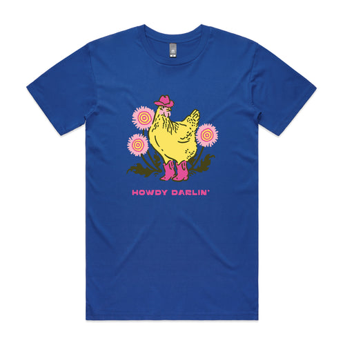 Howdy Darlin' Tee by Lonely Kids Club. All clothing from our T-shirts to our shorts and hoodies are ethically made, and printed packed and shipped from Sydney.