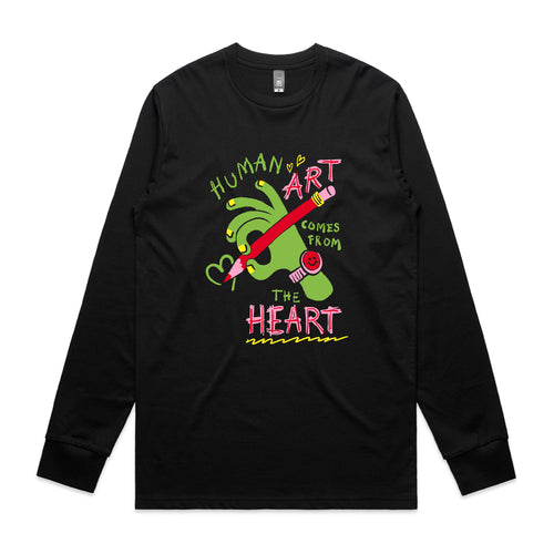 Human Art Tee by Lonely Kids Club. All clothing from our T-shirts to our shorts and hoodies are ethically made, and printed packed and shipped from Sydney.