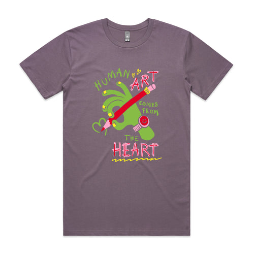 Human Art Tee by Lonely Kids Club. All clothing from our T-shirts to our shorts and hoodies are ethically made, and printed packed and shipped from Sydney.