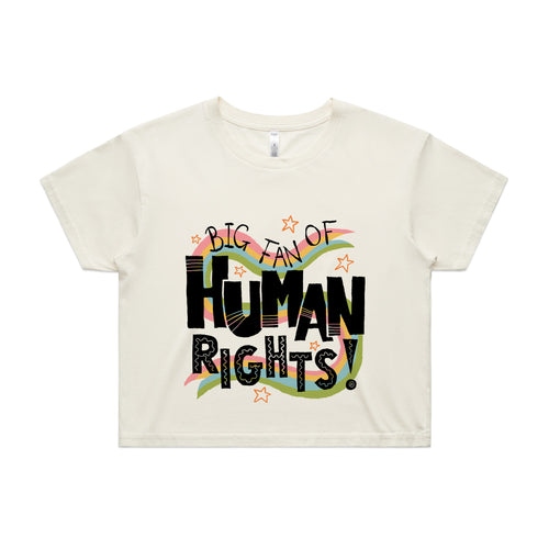 Human Rights Tee by Lonely Kids Club. All clothing from our T-shirts to our shorts and hoodies are ethically made, and printed packed and shipped from Sydney.