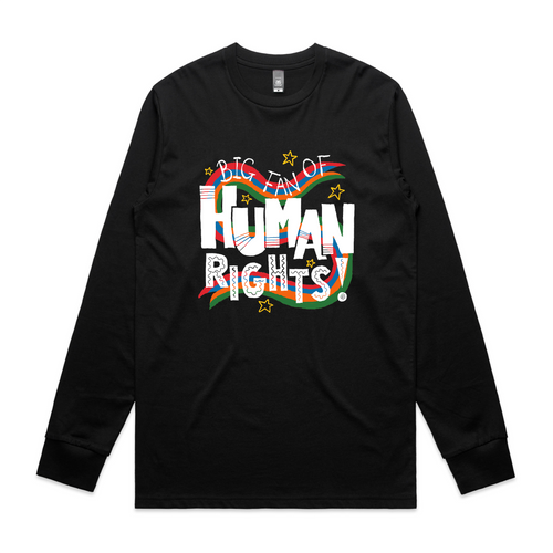 Human Rights Tee by Lonely Kids Club. All clothing from our T-shirts to our shorts and hoodies are ethically made, and printed packed and shipped from Sydney.