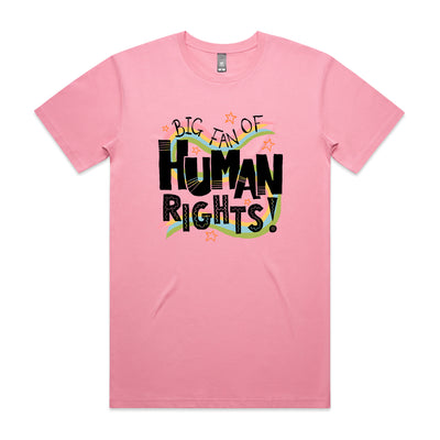 Human Rights Tee by Lonely Kids Club. All clothing from our T-shirts to our shorts and hoodies are ethically made, and printed packed and shipped from Sydney.
