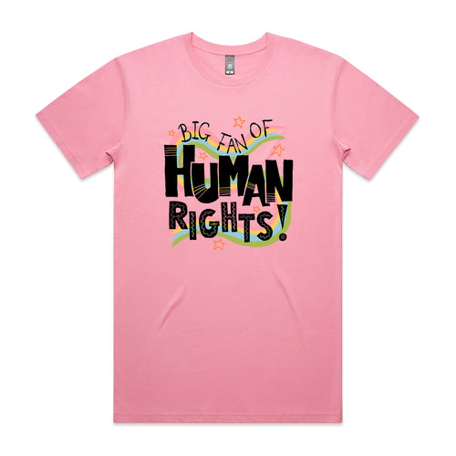 Human Rights Tee by Lonely Kids Club. All clothing from our T-shirts to our shorts and hoodies are ethically made, and printed packed and shipped from Sydney.