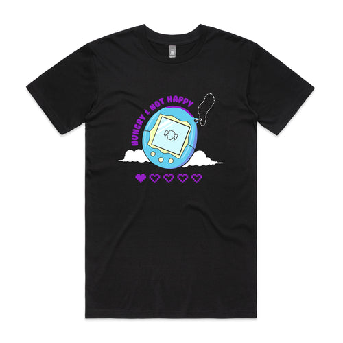 Hungry & Not Happy Tee by Lonely Kids Club. All clothing from our T-shirts to our shorts and hoodies are ethically made, and printed packed and shipped from Sydney.