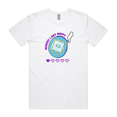 Hungry & Not Happy Tee by Lonely Kids Club. All clothing from our T-shirts to our shorts and hoodies are ethically made, and printed packed and shipped from Sydney.