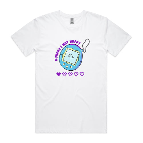 Hungry & Not Happy Tee by Lonely Kids Club. All clothing from our T-shirts to our shorts and hoodies are ethically made, and printed packed and shipped from Sydney.