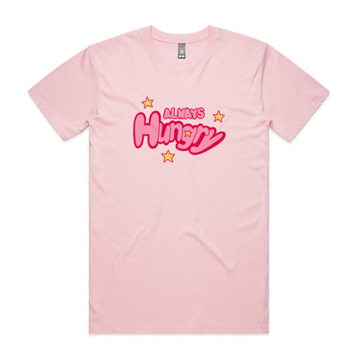Always Hungry Tee by Lonely Kids Club. All clothing from our T-shirts to our shorts and hoodies are ethically made, and printed packed and shipped from Sydney.