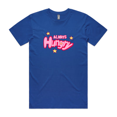 Always Hungry Tee by Lonely Kids Club. All clothing from our T-shirts to our shorts and hoodies are ethically made, and printed packed and shipped from Sydney.