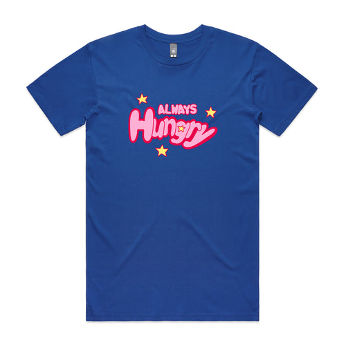 Always Hungry Tee by Lonely Kids Club. All clothing from our T-shirts to our shorts and hoodies are ethically made, and printed packed and shipped from Sydney.