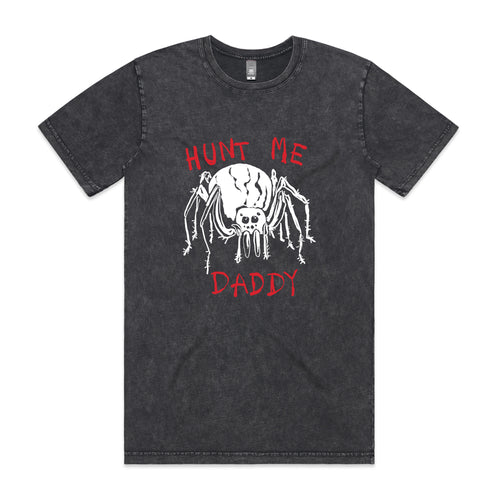 Hunt Me Daddy Tee by Lonely Kids Club. All clothing from our T-shirts to our shorts and hoodies are ethically made, and printed packed and shipped from Sydney.