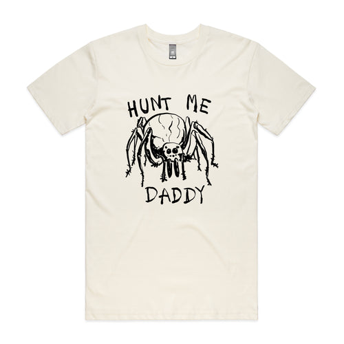 Hunt Me Daddy Tee by Lonely Kids Club. All clothing from our T-shirts to our shorts and hoodies are ethically made, and printed packed and shipped from Sydney.