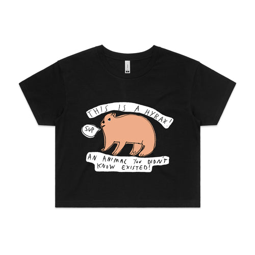 Hyrax Tee by Lonely Kids Club. All clothing from our T-shirts to our shorts and hoodies are ethically made, and printed packed and shipped from Sydney.