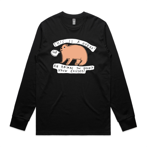 Hyrax Tee by Lonely Kids Club. All clothing from our T-shirts to our shorts and hoodies are ethically made, and printed packed and shipped from Sydney.