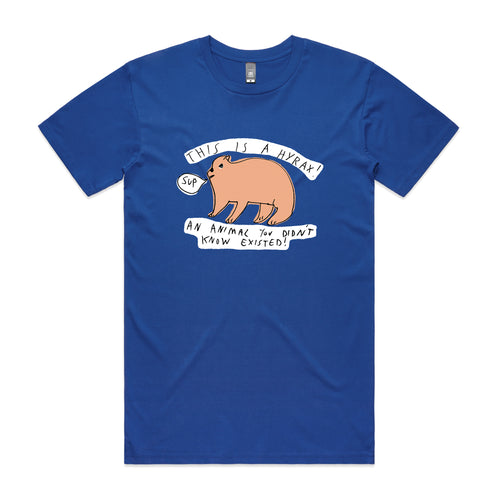 Hyrax Tee by Lonely Kids Club. All clothing from our T-shirts to our shorts and hoodies are ethically made, and printed packed and shipped from Sydney.