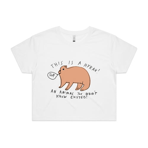 Hyrax Tee by Lonely Kids Club. All clothing from our T-shirts to our shorts and hoodies are ethically made, and printed packed and shipped from Sydney.