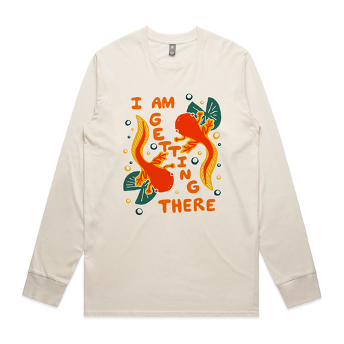 I Am Getting There Tee by Lonely Kids Club. All clothing from our T-shirts to our shorts and hoodies are ethically made, and printed packed and shipped from Sydney.