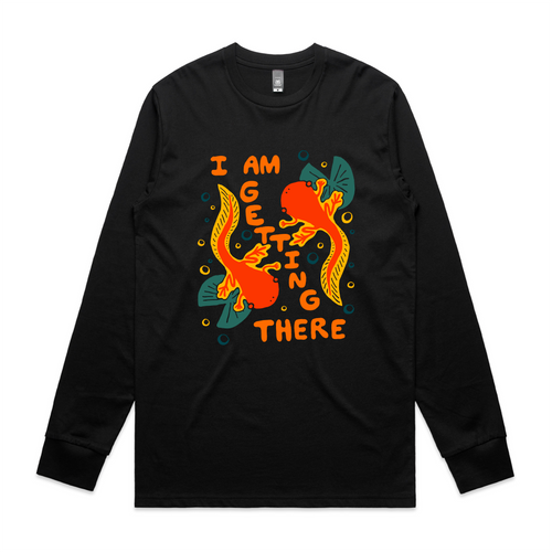 I Am Getting There Tee by Lonely Kids Club. All clothing from our T-shirts to our shorts and hoodies are ethically made, and printed packed and shipped from Sydney.